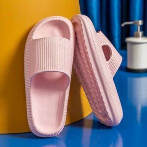 Soft Eva Indoor Slippers, Thick Sole For Women